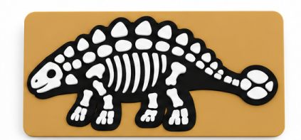 Ankylosaurus 3D Dinosaur Skeleton Puzzle with Storage Box