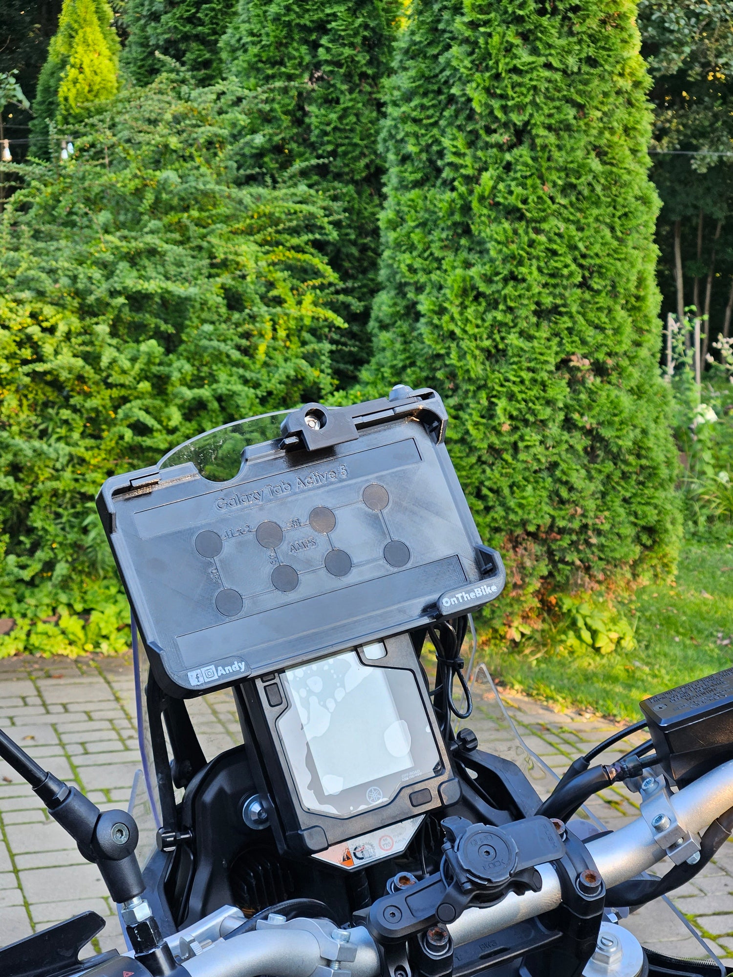 Tablet Holder Mounting Set For YAMAHA TENERE7